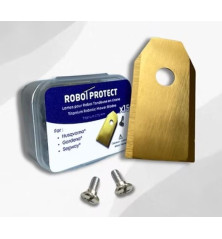 15 Lames robot tondeuse en Titane - compatibles Husqvarna Gardena Segway