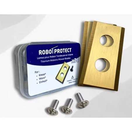 30 Lames robot tondeuse en Titane - compatibles Kress, Worx et Einhell