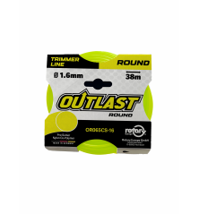Round brushcutter line Ø1.6 mm / 38 m Fluorescent Yellow – OUTLAST – OR065CS-16