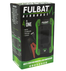Booster Fulbat AirBoost 1600A + Compresseur 4 en 1 - Démarreur tondeuse, moto et voiture