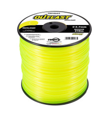 Hilo para desbrozadora redondo Ø2,7mm/210m Amarillo flúor - OUTLAST - OR105S3-9