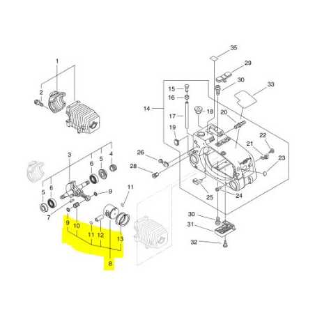 Kit Piston Tronçonneuse ECHO CS 3400 - 10000039230 - ECHO