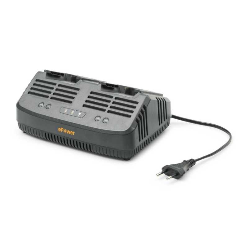 Chargeur batterie double standard 2x20V 2A prise Euro - STIGA – GGP / Castelgarden - C 215 D - 271020100/21
