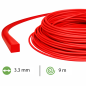 Square trimmer line Ø3.3mm/9m Fluorescent Red - OUTLAST - OS130CS-16 Square trimmer line Ø3.3mm/9m Fluorescent Red - OUTLAST - OS130CS-16