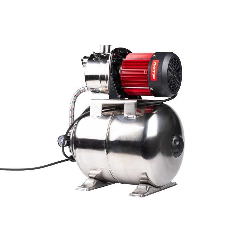 Oberflächen-Druckerhöhungsanlage WPE080GB 800W 40 m – MTF – Edelstahltank 19 L – 1VOC1148
