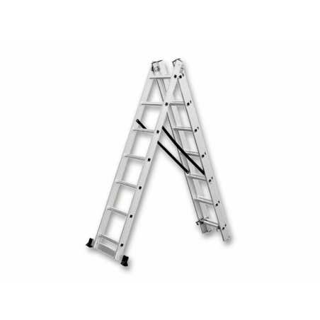 3-teilige Mehrzweckleiter 3x7 Sprossen – MTF – Aluminium max. 4,06 m – 1ZST9058
