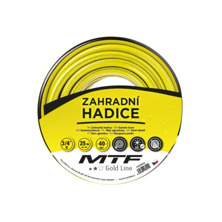 Tuyau d'arrosage Gold Line 3/4" 25m – MTF – 3 couches 40 bar – 1VOZ2076