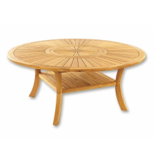 Table de jardin Colosseum Ø155cm – MTF – Bois de teck – 2NAB2203