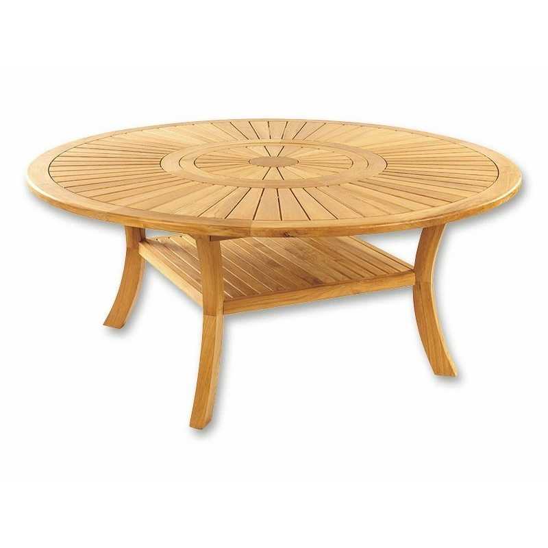 Table de jardin Colosseum Ø155cm – MTF – Bois de teck – 2NAB2203 Table de jardin Colosseum Ø155cm – MTF – Bois de teck – 2NAB2203