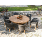 Table de jardin Colosseum Ø155cm – MTF – Bois de teck – 2NAB2203 Table de jardin Colosseum Ø155cm – MTF – Bois de teck – 2NAB2203