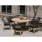 Table de jardin Colosseum Ø155cm – MTF – Bois de teck – 2NAB2203 Table de jardin Colosseum Ø155cm – MTF – Bois de teck – 2NAB2203