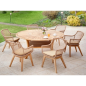 Table de jardin Colosseum Ø180cm – MTF – Bois de teck – 2NAB2215
