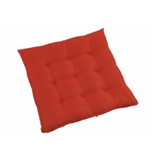 Galette de chaise Nils rouge 40x40x4 cm – MTF – Polyester – 2NAZ0321