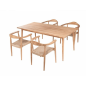Table de salle à manger Flores 160x90x76 cm – MTF – Bois de teck – 2NAI0003