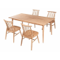Table de salle à manger Flores 160x90x76 cm – MTF – Bois de teck – 2NAI0003