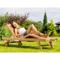 Lettino reclinabile Gentle 35x65x200 cm – MTF – Teak – 2NAB2082