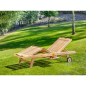 Lettino reclinabile Gentle 35x65x200 cm – MTF – Teak – 2NAB2082
