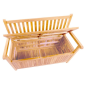 Banc coffre de jardin Gentle 120x56x90cm – MTF – Teck – 2NAB2210