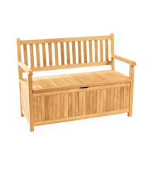 Banc coffre de jardin Gentle 120x56x90cm – MTF – Teck – 2NAB2210
