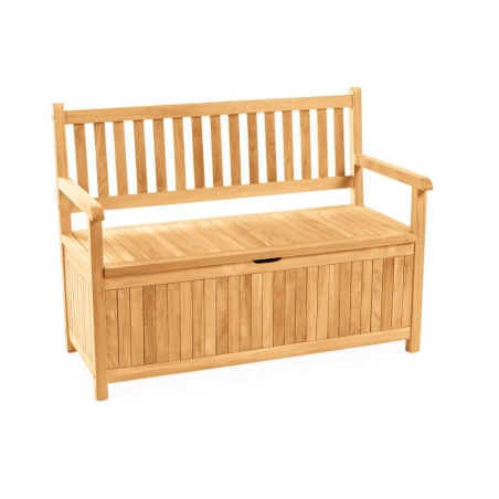 Panca contenitore da giardino Gentle 120x56x90 cm – MTF – Teak – 2NAB2210