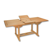 Table extensible rectangulaire Gentle 76x150-200x90cm – MTF – Teck – 2NAB2080