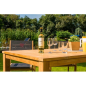Table de jardin rectangulaire Vegas 76x200x100cm – MTF – Teck – 2NAB2181