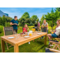 Table de jardin rectangulaire Vegas 76x200x100cm – MTF – Teck – 2NAB2181