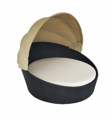 Bain de soleil de jardin avec toit Sunbed – MTF – Rotin synthétique – 2NAB1035