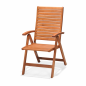 Fauteuil inclinable Orlando Bois d'eucalyptus – MTF – Pliant 5 positions – 2NAB2164 Fauteuil inclinable Orlando Bois d'eucalyptus – MTF – Pliant 5 positions – 2NAB2164