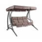 Balancelle de jardin Rio brun Acier – MTF – 3 places – 2NAB3063