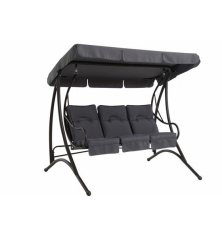 Balancelle de jardin Rio Anthracite Acier – MTF – 3 places – 2NAB3062
