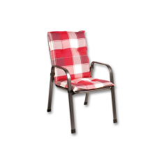Coussin pour fauteuil Naxos à carreaux – MTF – Dossier bas – 2NAZ0153