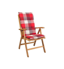 Coussin pour fauteuil Naxos à carreaux – MTF – Dossier haut – 2NAZ0095