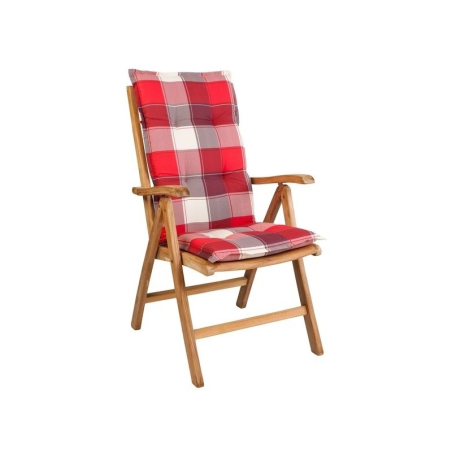 Coussin pour fauteuil Naxos à carreaux – MTF – Dossier haut – 2NAZ0095