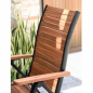 Fauteuil inclinable Flamingo Bois d'eucalyptus – MTF – Pliant 6 positions – 2NAB2154
