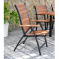 Fauteuil inclinable Flamingo Bois d'eucalyptus – MTF – Pliant 6 positions – 2NAB2154