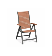 Fauteuil inclinable Flamingo Bois d'eucalyptus – MTF – Pliant 6 positions – 2NAB2154