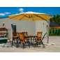 Parasol déporté Borneo Ø3,5m – MTF – Toile naturelle avec poignée – 2NAZ0243