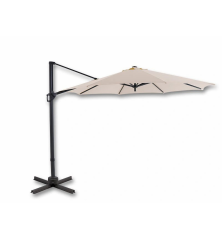 Parasol déporté Borneo Ø3,5m – MTF – Toile naturelle avec poignée – 2NAZ0243