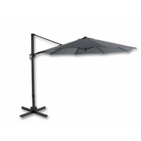 Parasol déporté Borneo Ø350 cm – MTF – Toile grise avec poignée – 2NAZ0241