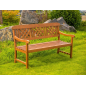 Banc de jardin Orlando Bois d'eucalyptus – MTF – 3 places – 2NAB2173