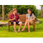 Banc de jardin Orlando Bois d'eucalyptus – MTF – 3 places – 2NAB2173