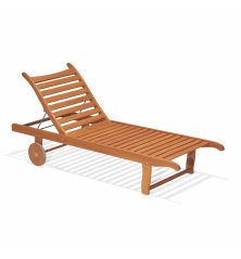 Transat de jardin Orlando Bois d'eucalyptus – MTF – Inclinable 4 positions – 2NAB2167