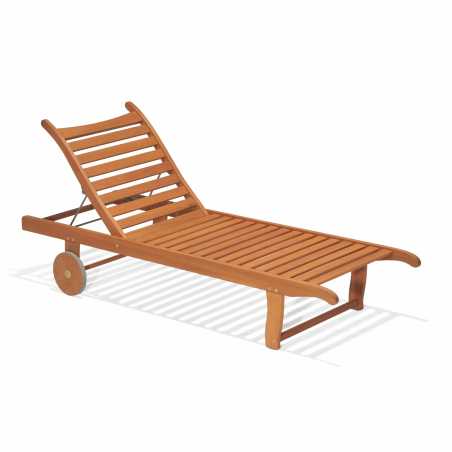 Transat de jardin Orlando Bois d'eucalyptus – MTF – Inclinable 4 positions – 2NAB2167