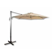 Parasol recto Santorini Ø300 cm – MTF – lona natural con manivela – 2NAZ0244
