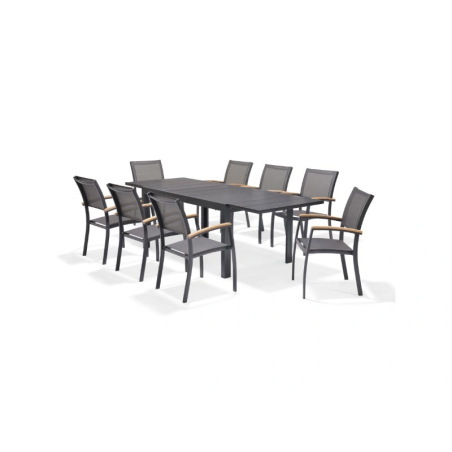 Fauteuil de jardin fixe Essence 61,5x58x92,3cm – MTF – Aluminium et Teck – 2NAB3128