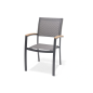 Sillón de jardín fijo Essence 61,5x58x92,3 cm – MTF – Aluminio y Teca – 2NAB3128