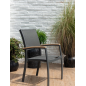 Sillón de jardín fijo Essence 61,5x58x92,3 cm – MTF – Aluminio y Teca – 2NAB3128