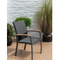 Sillón de jardín fijo Essence 61,5x58x92,3 cm – MTF – Aluminio y Teca – 2NAB3128