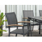 Sillón de jardín fijo Essence 61,5x58x92,3 cm – MTF – Aluminio y Teca – 2NAB3128
